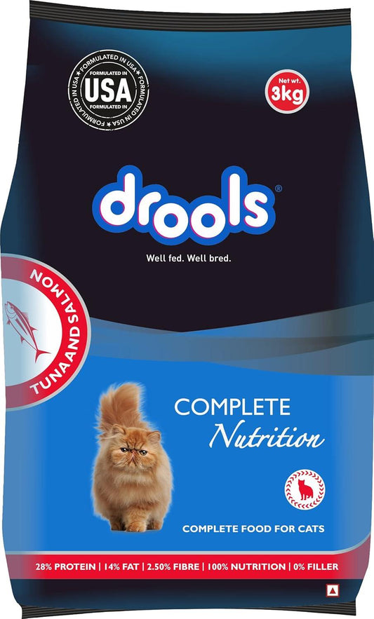 Drools Dry Cat Food Adult,Tuna and Salmon Flavour 3kg