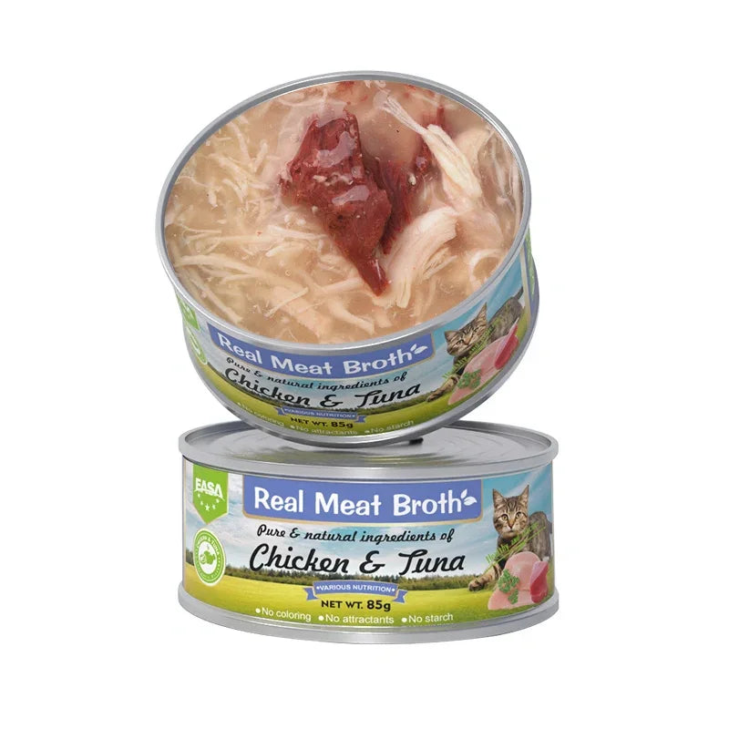 EASA Real Meat Broth 85g Chicken & Tuna can