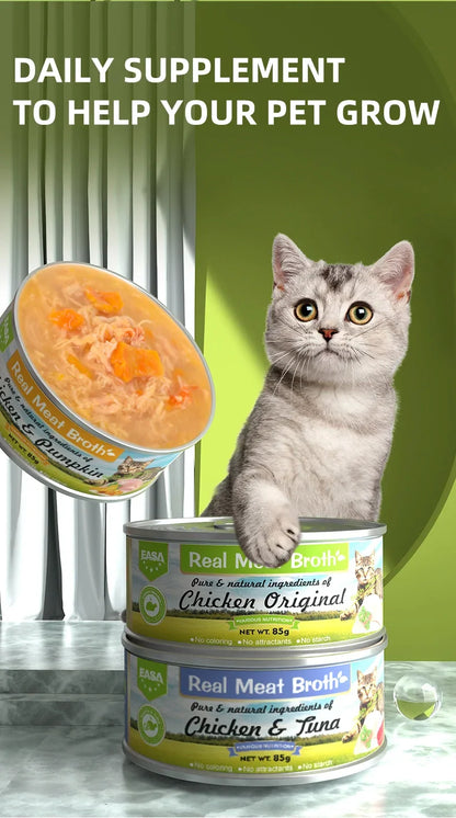 EASA Real Meat Broth 85g Chicken & Tuna can