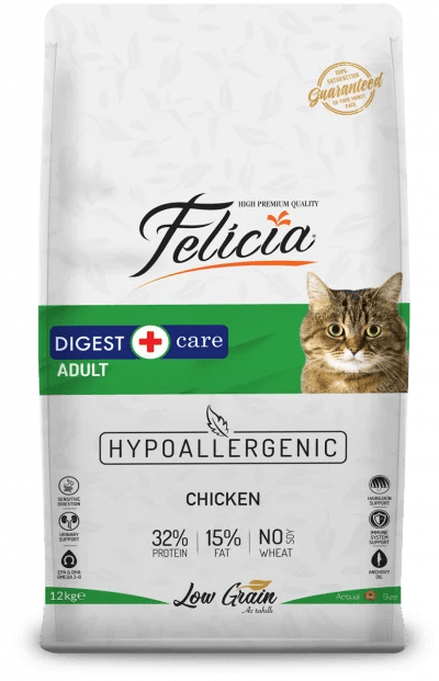 Felicia Low Grain Adult Digest care Cat Food Chicken 2kg