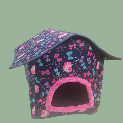 Foldable Soft Square Shape Pet Cat House Large