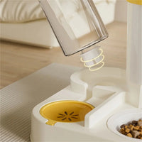 2-in-1 Pet Water Feeder - Large Capacity Automatic Cat Feeder, Automatic Cat Food Dispenser for Indoors