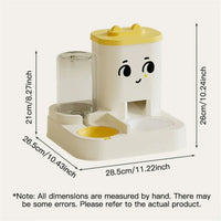 2-in-1 Pet Water Feeder - Large Capacity Automatic Cat Feeder, Automatic Cat Food Dispenser for Indoors