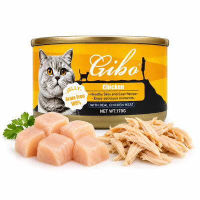 Gibo Chicken Grain Free Jelly Cat Food 170g