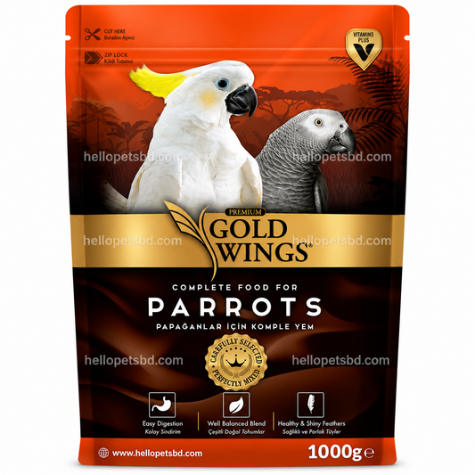 Gold Wings Premium Complete Food for Parrots 1000g