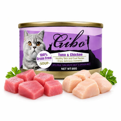 Gribo Tuna & Chicken Grain Free Soup Cat Food 80g