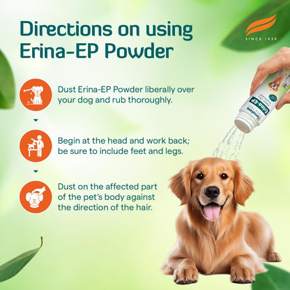 Himalaya Erina Ep Powder For Dogs And Cats, 150Gm