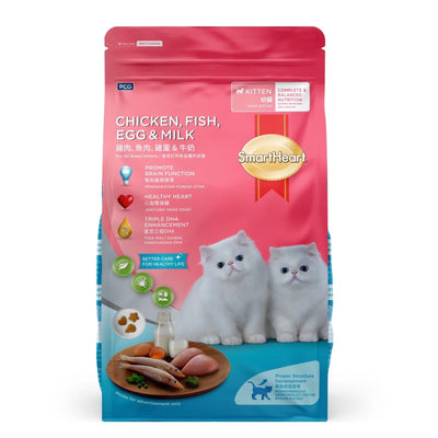 SmartHeart Kitten Dry Food Chicken, Fish, Egg & Milk 1.1kg