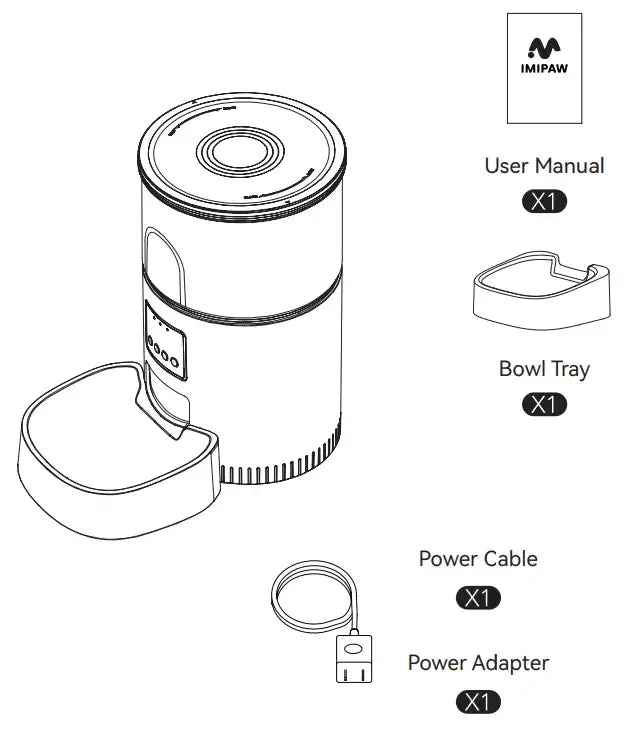 Automatic Cat Food Dispenser, WiFi Cat Feeder with APP Remote Control for Dry Pet Food, Programmable Timer, Dual Power Supply, Slow Feeder for Cats & Small Dogs