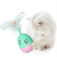 Interactive Cat Toy for Indoor Cat Feather Toys,Automatic Pet Exercise Toys,Tumbler Cat Toys for Play Cats