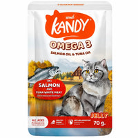 Kandy Omega 3 Pouch With Salmon & Tuna White Meat In Jelly For All Ages 70g