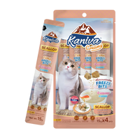 Kaniva Creamy Scallop with Tuna Freeze Bits Cat Treats 15gX 4 pcs