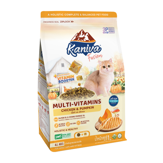 Kaniva Fusion Multivitamins Chicken & Pumpkin for Adult & kitten 500g