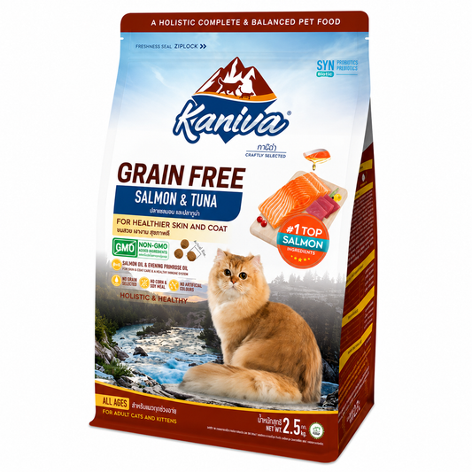 Kaniva Grain Free Cat Food Salmon and Tuna 2.5kg