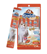 Kaniva Creamy Lobster with Tuna Freeze Bits Cat Treats 15gX 4 pcs