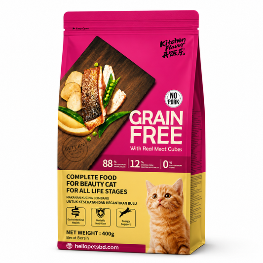 Kitchen Flavor Grain Free Dry Cat Food Baby Kitten & Kitten 400g