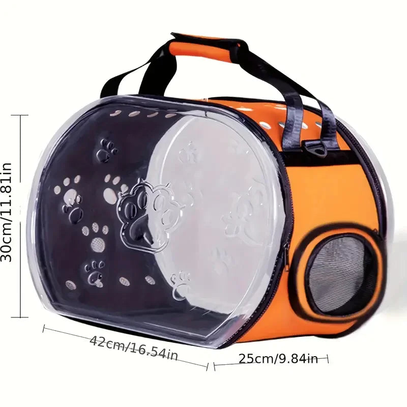 Large Space Capsule Pet Backpack for Cats and Puppy Dog Portable Carrier for Travel, Crossbody Backpack