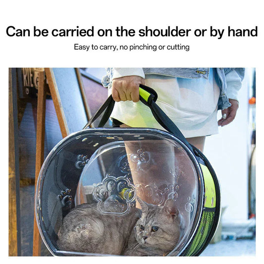 Large Space Capsule Pet Backpack for Cats and Puppy Dog Portable Carrier for Travel, Crossbody Backpack