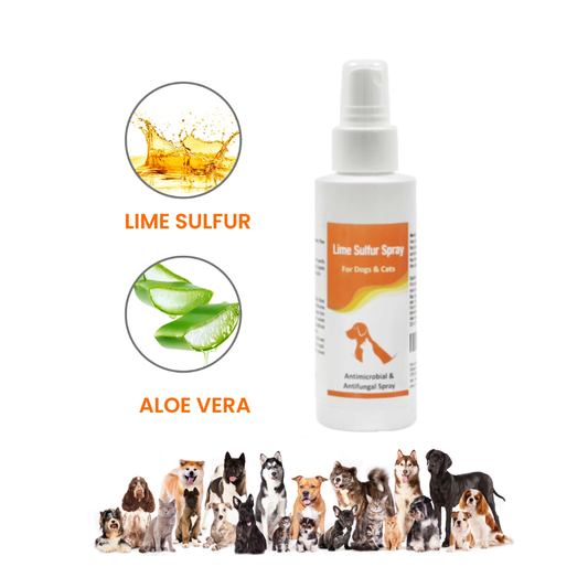 Lime Sulfur Spray For Anti-fungal, Anti-itching, Anti-parasitic Cats and Dogs 100ml