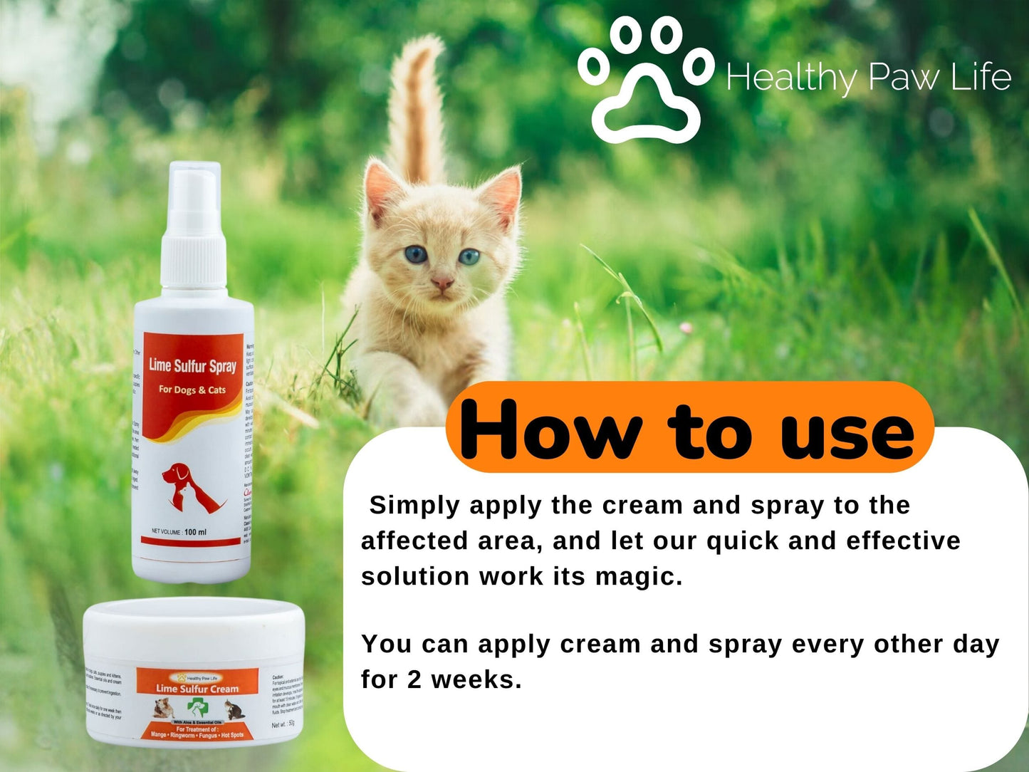 Lime Sulfur Spray For Anti-fungal, Anti-itching, Anti-parasitic Cats and Dogs 100ml