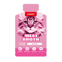 Linsen Meat Broth Cat Food Salmon 45g