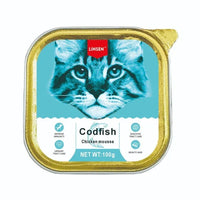 Linsen Cat Wet Food Codfish Chicken Mousse 100g Linsen Cat Pate