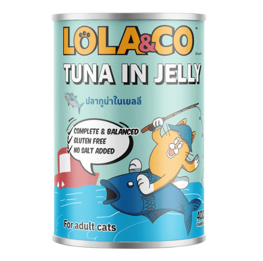 Lola & Co Premium Cat Can Wet Food Tuna in Jelly 400gm