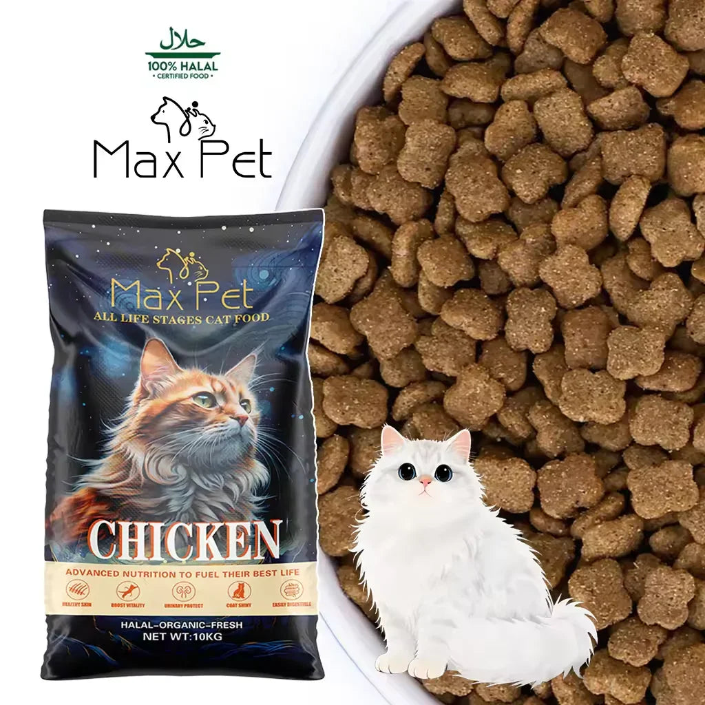 Maxpet Complete Dry Cat Food Chicken for All Life Stages 10kg