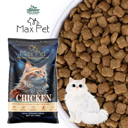 Maxpet Complete Dry Cat Food Chicken for All Life Stages 10kg