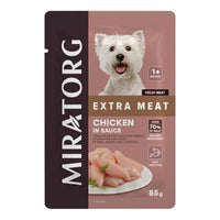 Miratorg EXTRA  MEAT with Chicken in Sauce for Small Breed Dog Wet Food - 85G