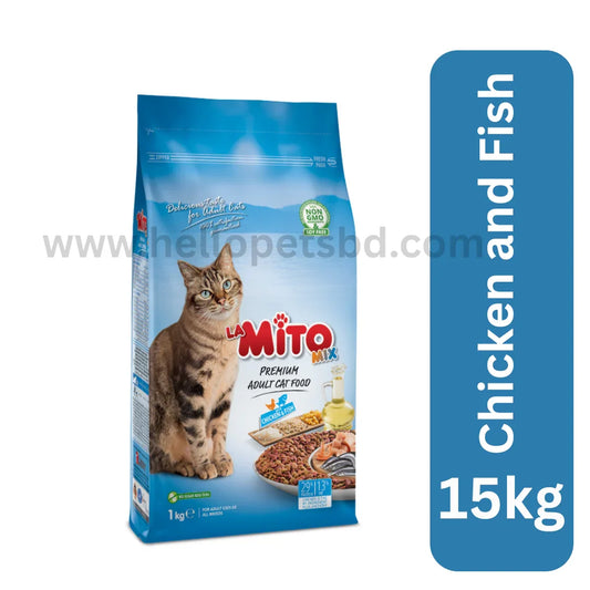 Mito Mix Premium Adult Cat Food Chicken & Fish 15kg