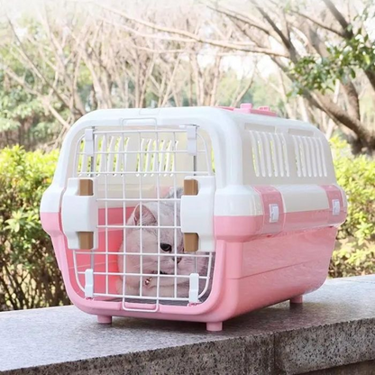 Multi Ventilation Super Premium Cat Carrier Box with Top Steel Cage Travel Cage Outdoor Carrier Animal Air Flight Case