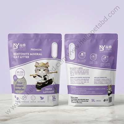 NANYA Premium Bentonite Mineral Cat Litter – Fresh Lavender | 5L (4KG)