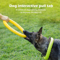 Natural Rubber Ring Dog Chew Toy, Floating Dog Ring Toy for Outdoor Fitness Floating Pull Toy