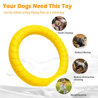 Natural Rubber Ring Dog Chew Toy, Floating Dog Ring Toy for Outdoor Fitness Floating Pull Toy