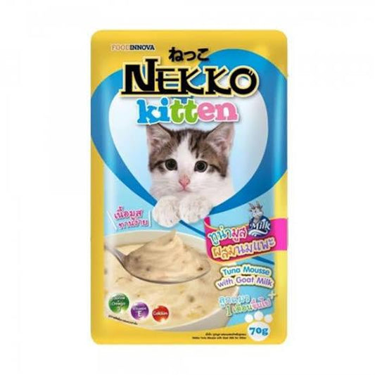 Nekko Kitten Pouch Tuna Mousse And Goat Milk 70g