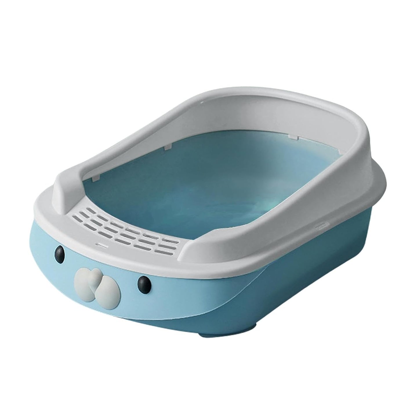 Small Portable Open-Top Kitten Litter Tray (Up to 3 Months) – Stain Resistant, 43cm
