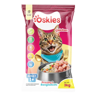 Oskies Adult Cat Dry Food Chicken 3kg + 500g EXTRA