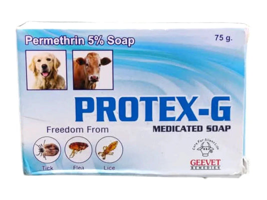 PROTEX-G Tick and Flea Soap for Cats & Dogs