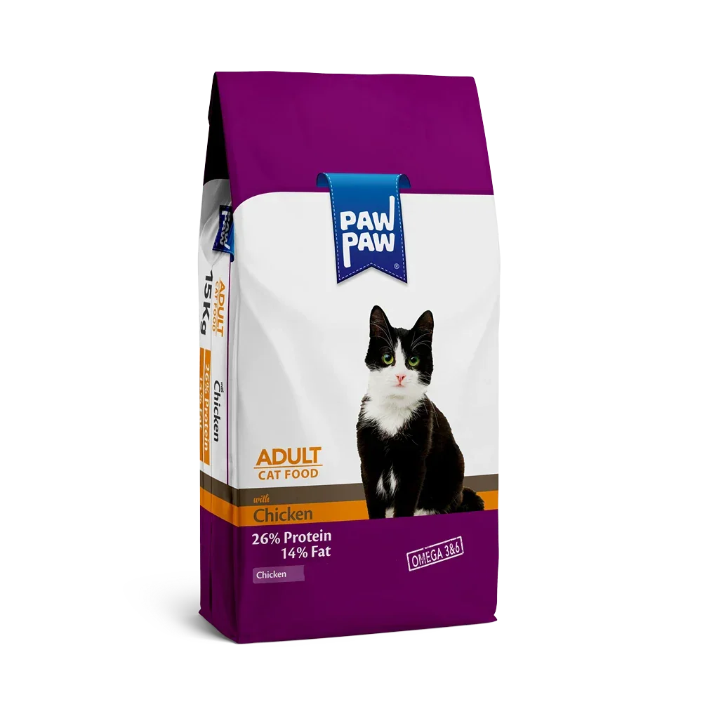 Paw Paw Adult Dry Cat Food Chicken 500gm