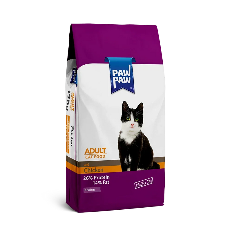Paw Paw Adult Dry Cat Food Chicken 500gm