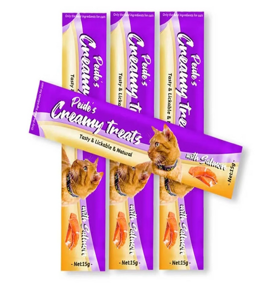 Peide's Black Catz Creamy Treat with Salmon Flavour 15gx25 (1 box)