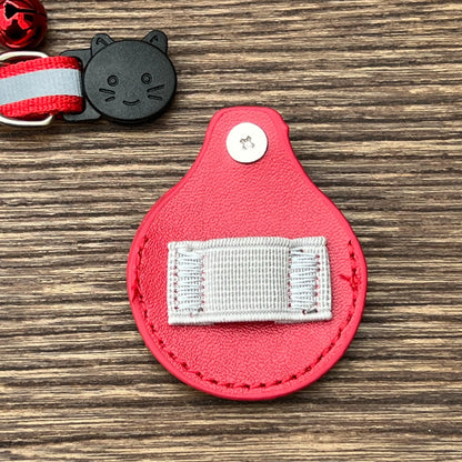 Reflective Collar with Waterproof Cat Pet Collar with Case Holder for Apple AirTag tracker