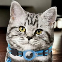 Reflective Collar with Waterproof Cat Pet Collar with Case Holder for Apple AirTag tracker