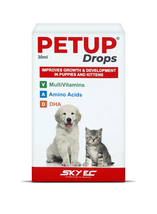 Petup Drops Multivitamin Supplement Drops for Puppies and Kittens 30ml