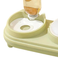 Practical Tilted Cat Food Bowl Automatic Small Dog Water Dispenser Lightweight Drinking