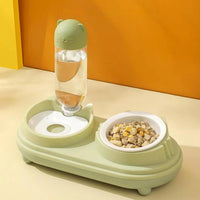 Practical Tilted Cat Food Bowl Automatic Small Dog Water Dispenser Lightweight Drinking