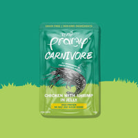 Pramy Carnivore Pouch Chicken with Shrimp in Jelly for All Cats 70gm
