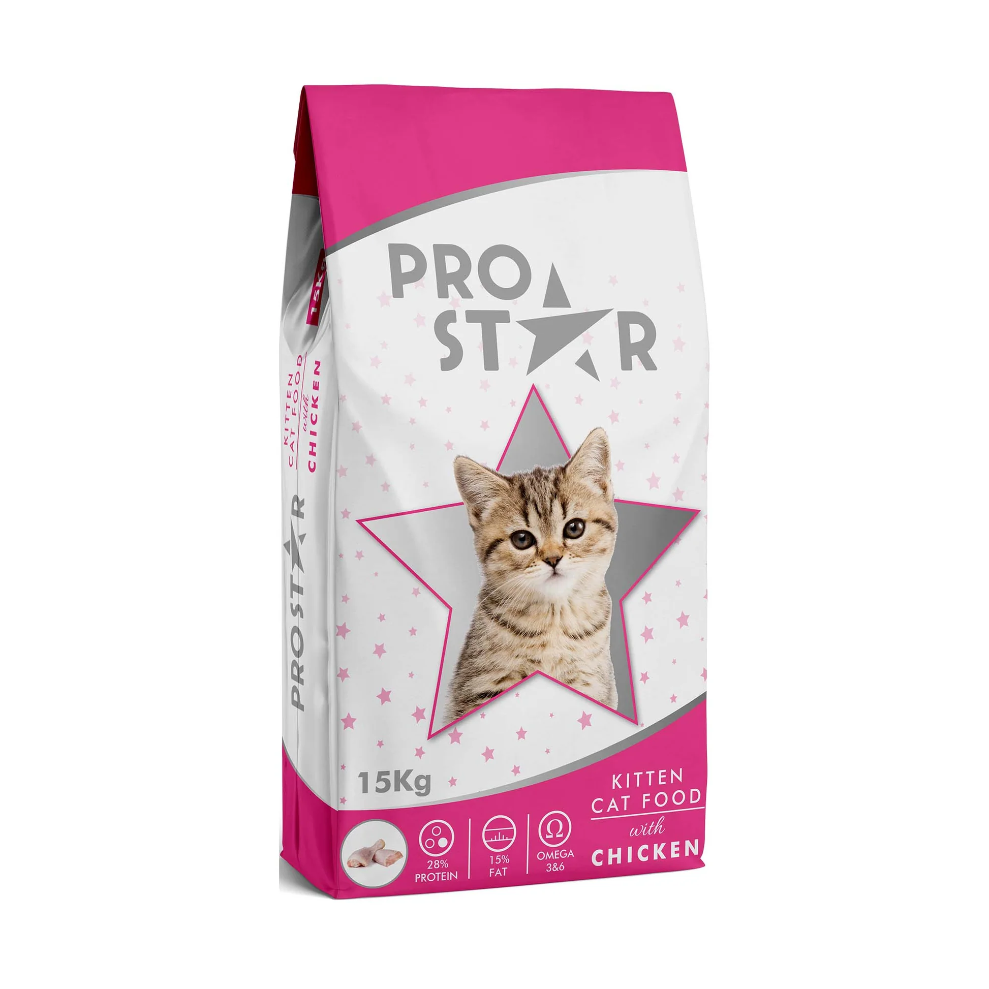 ProStar Kitten Cat Dry Food Chicken 1kg Inside 200g Free