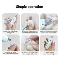 Professional Pet Nail Clippers with Adjustable Hole For Cats & Dogs